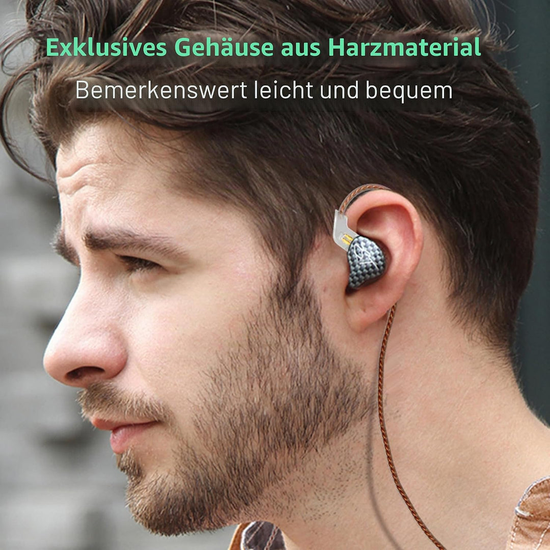 Yinyoo Easy KZ ZST Hybrid Banlane-Armature mit dynamischen In-Ear-Kopfhörern 1BA+1DD HiFi-Headset (Z
