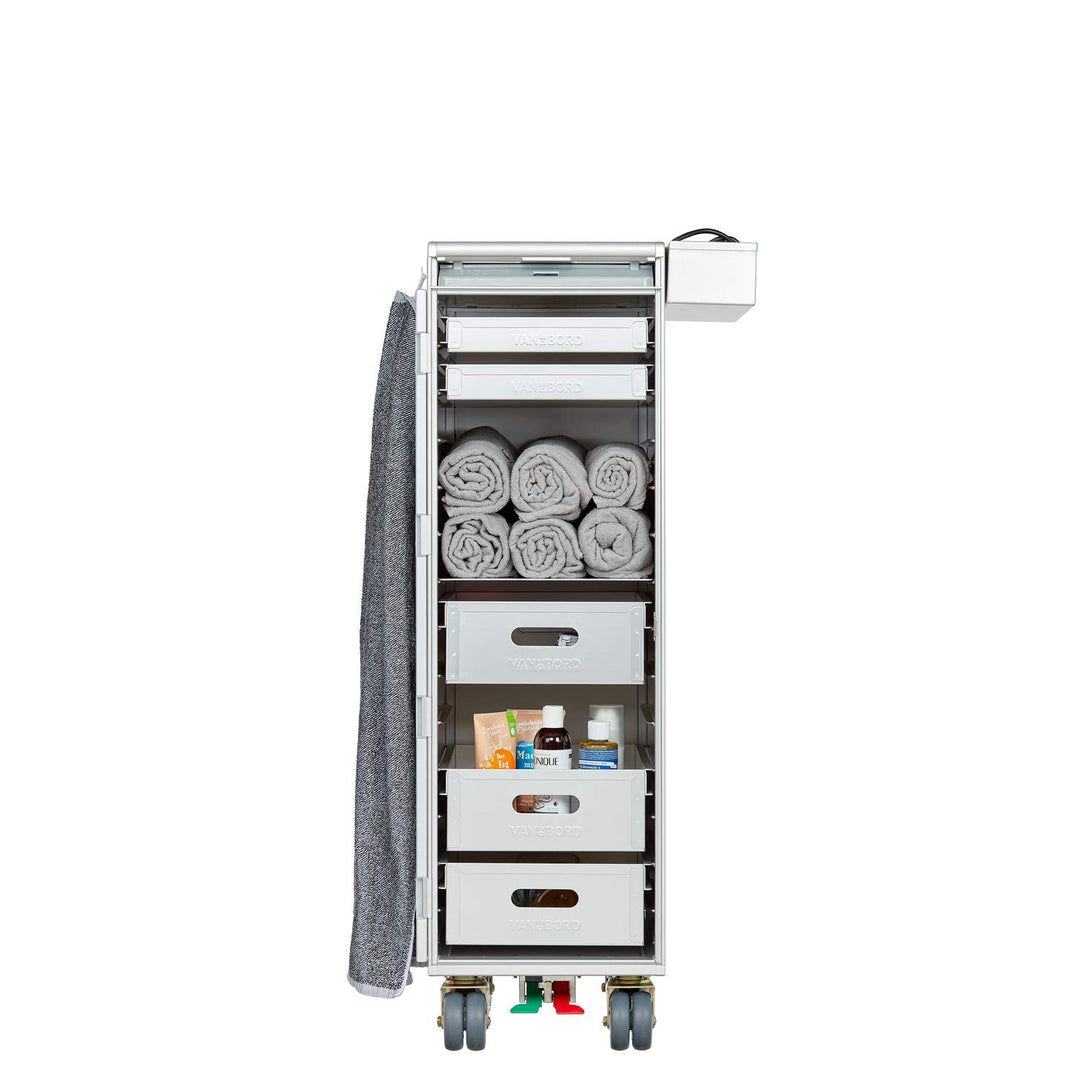 Ausstattungspaket für Flugzeugtrolleys und Airline Trolleys, Bad &amp; Wellness, Atlas-Norm Aluminium AT