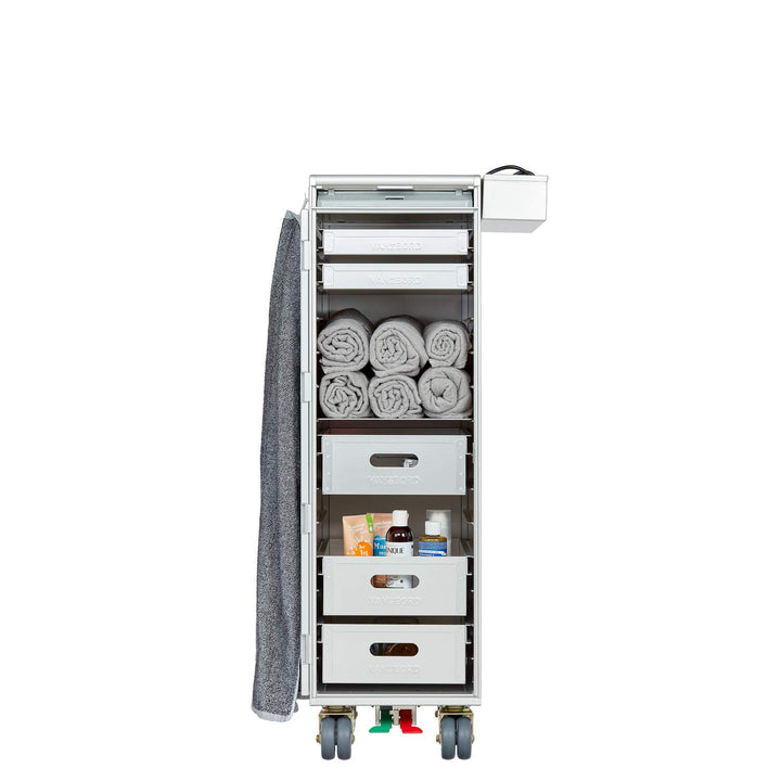Ausstattungspaket für Flugzeugtrolleys und Airline Trolleys, Bad &amp; Wellness, Atlas-Norm Aluminium AT