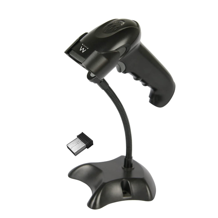 Ewent EW3431 Drahtloser 1D- und 2D-Barcode-Leser, kabelgebundener USB-Barcode-Leser, drahtloser Barc