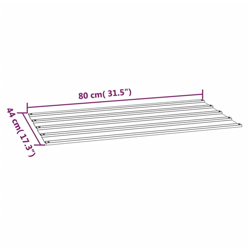 vidaXL Dachplatten 12 Stk., Trapezblech Wellblech, Dachblech Profilblech für Gerätehaus, Metallblech