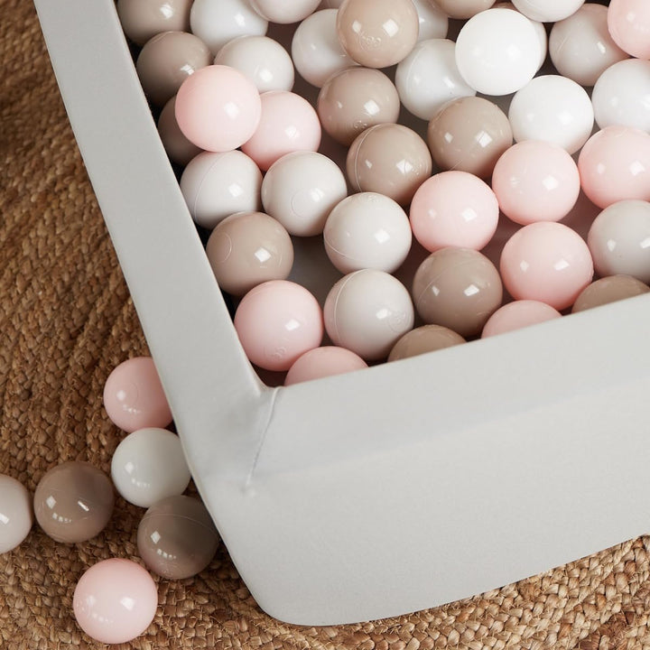 Bieco Bälle für Bällebad Cotton | 100 Stück | Bunte Bälle | Bällebad Kinder | Bällebad Baby | Bälleb