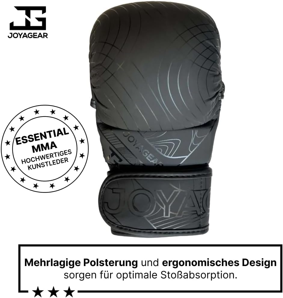 JOYAGEAR - MMA Handschuhe Essential - Hergestellt aus hochwertigem Kunstleder - Kampfsport Handschuh