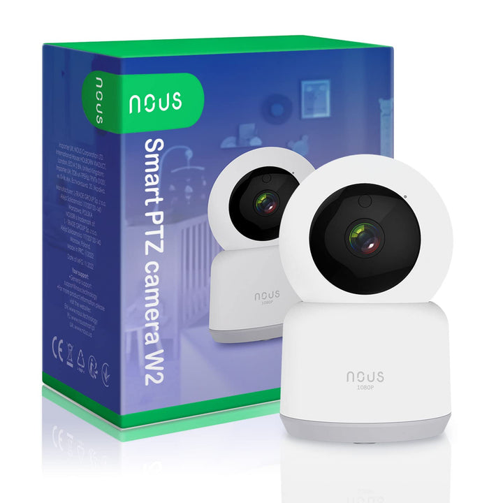 NOUS W2 WiFi Kamera, WLAN Überwachungskamera innen, Hunde Kamera, Baby Kamera, Überwachungskameras,