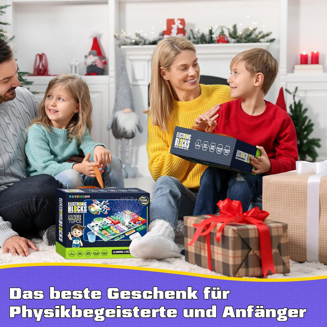FORMIZON Elektrobaukasten für Kinder, Experimentierkasten zu Elektrotechnik, Inkl. Bebildeter Anleit