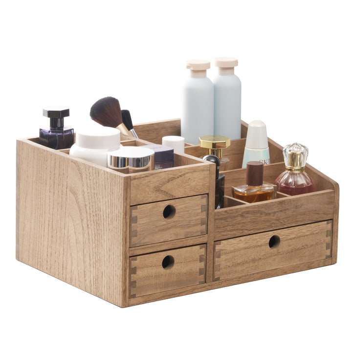KIRIGEN Holz Make-up Organizer Aufbewahrungsschrank Tisch Kosmetik Organizer Schmuck Aufbewahrungsbo