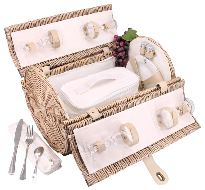 Les Jardins de la Comtesse Gerundeter Picknick-Korb Opéra - für 4 Personen