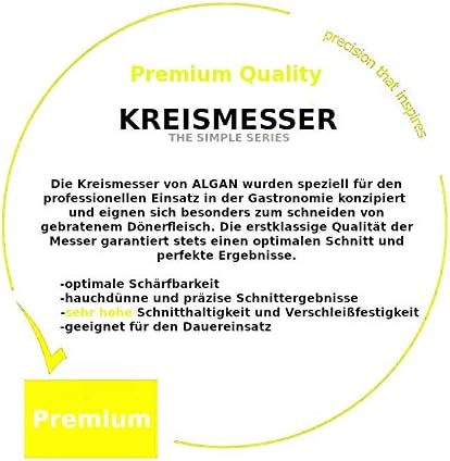 ALGAN Döner Kebab Kreismesser Dönermesser KS-P80 Premium 5er Pack