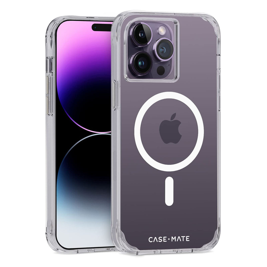CaseMate Robuste Schutzhülle für iPhone 14 Pro Max – transparent [3 m Fallschutz] [kompatibel mit Ma
