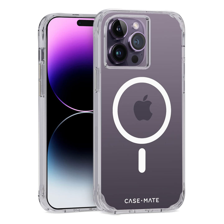CaseMate Robuste Schutzhülle für iPhone 14 Pro Max – transparent [3 m Fallschutz] [kompatibel mit Ma
