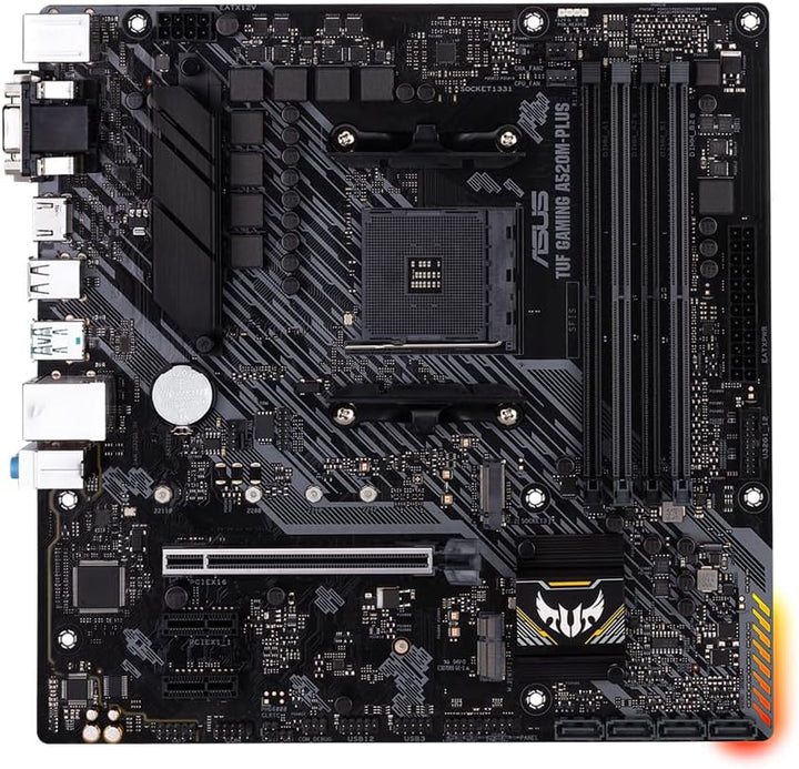 ASUS TUF GAMING A520M-PLUS WIFI Mainboard Sockel AMD A520 (Ryzen AM4, Micro ATX mit M.2-Unterstützun