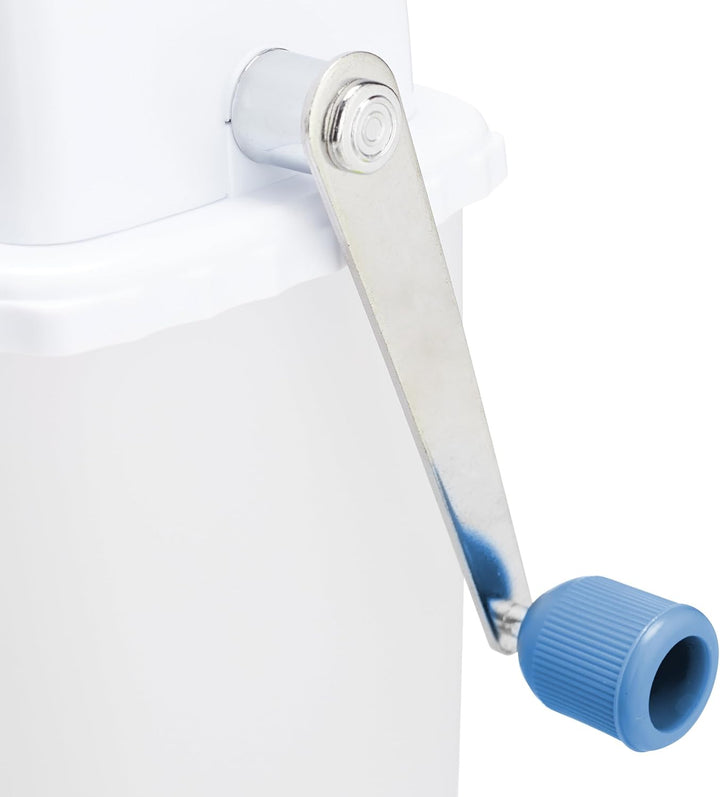 Relaxdays Eiscrusher, manuelle Eismühle, mit Handkurbel, Barzubehör, Crushed Ice für Cocktails, Long