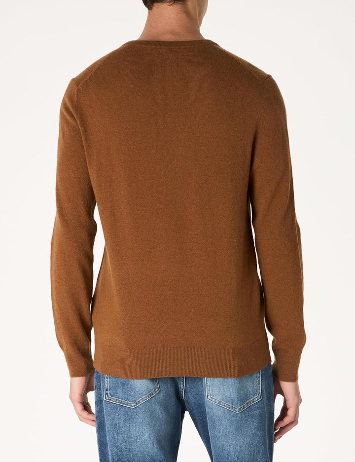 Gant Herren Extrafine Lambswool V-Neck Pullover (1er Pack) M Cacao, M Cacao