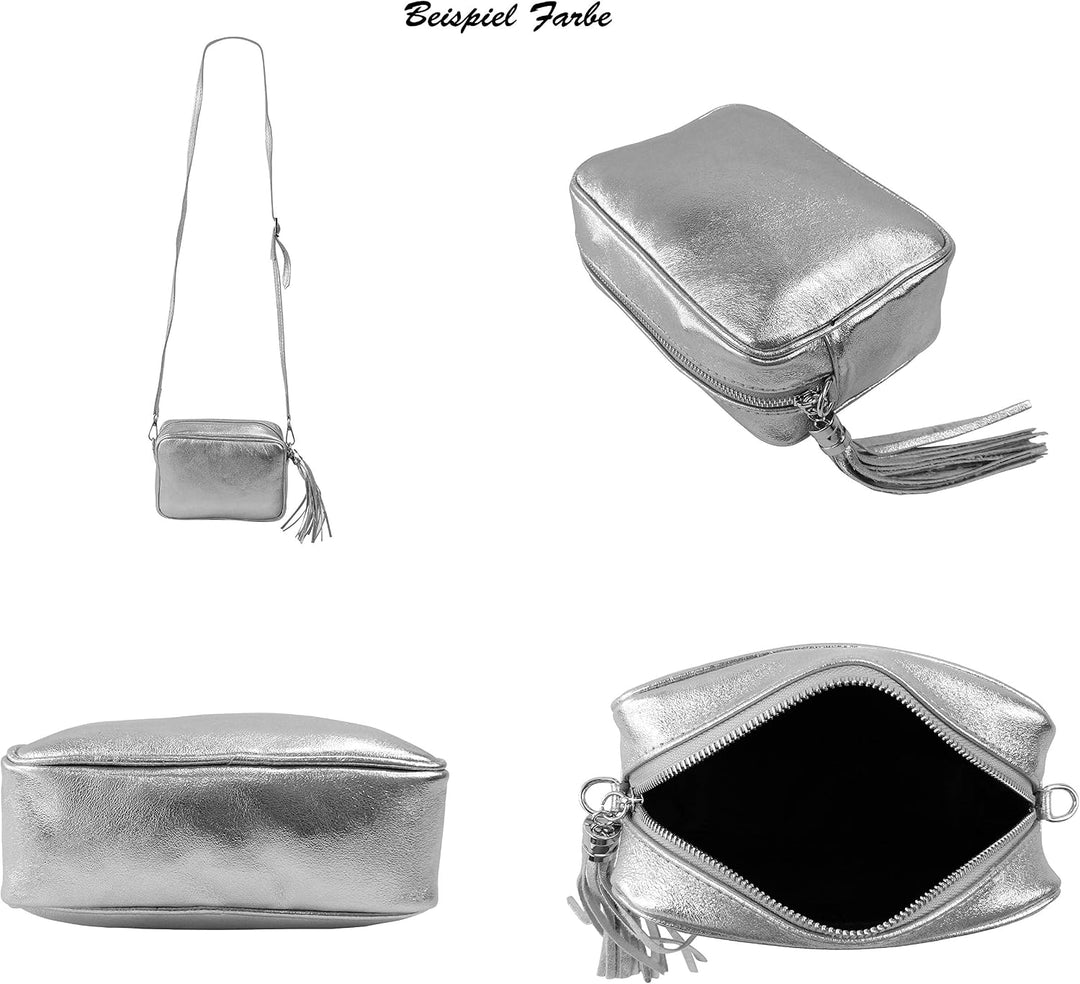 SH Leder Echtleder Umhängetasche mittel kleine Tasche Abendtasche Clutch Crossbody Bag Messenger Han
