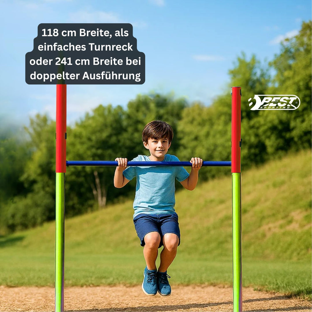 Best Sporting 61390 Turnreck, Einzel-Grün-rot-blau, 154 x 118 cm