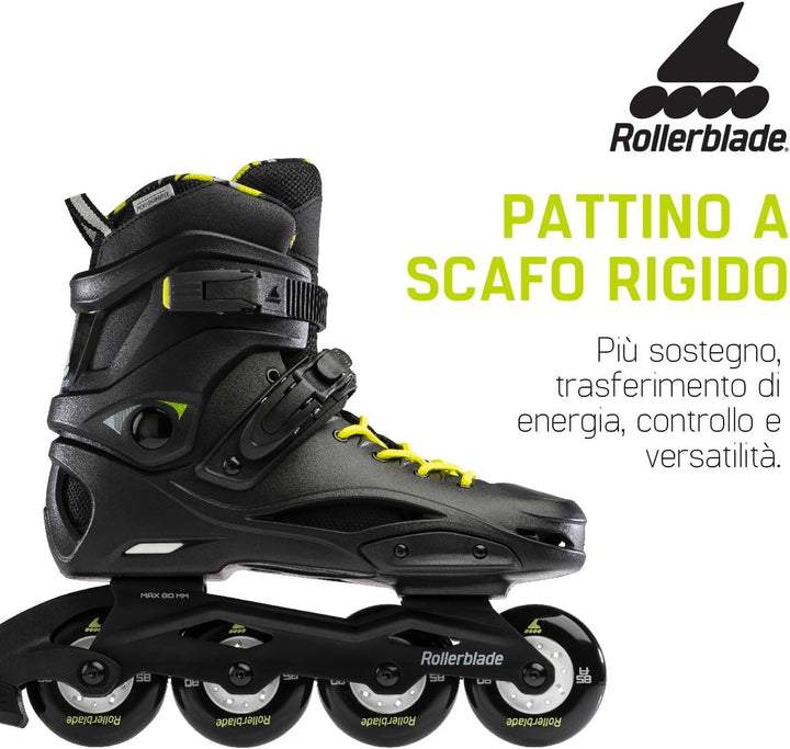 Rollerblade Unisex – Erwachsene Rb Cruiser Inlineskate 290 Black/Neon Yellow, 290 Black/Neon Yellow