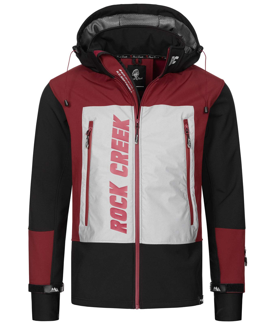 Rock Creek Herren Softshell Jacke Outdoor H-238, Schwarz