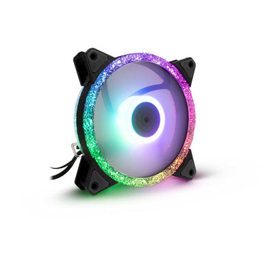 Inter-Tech Lüfter 120 * 120 * 25 ARGUS RGB-FAN SET RS-07, 3X LED