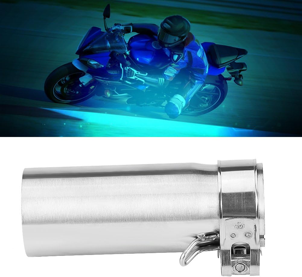 Auspuff Mittelrohr 51mm Motorrad Mittleres Auspuffrohr Adapter Stecker Slip On für YZF-R6 2006-2014