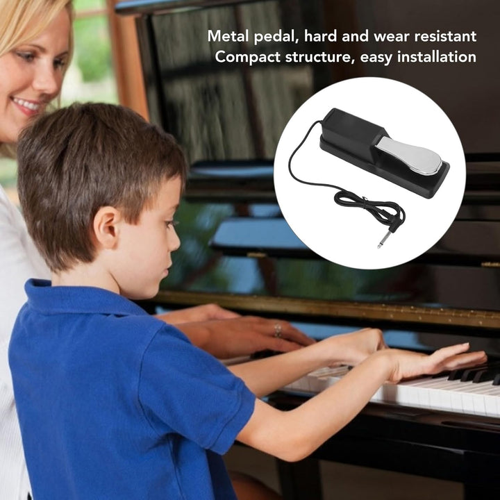 LiebeWH Universelles Sustain-Pedal für Elektronische Keyboards von Casio Roland Korg Behringer Moog