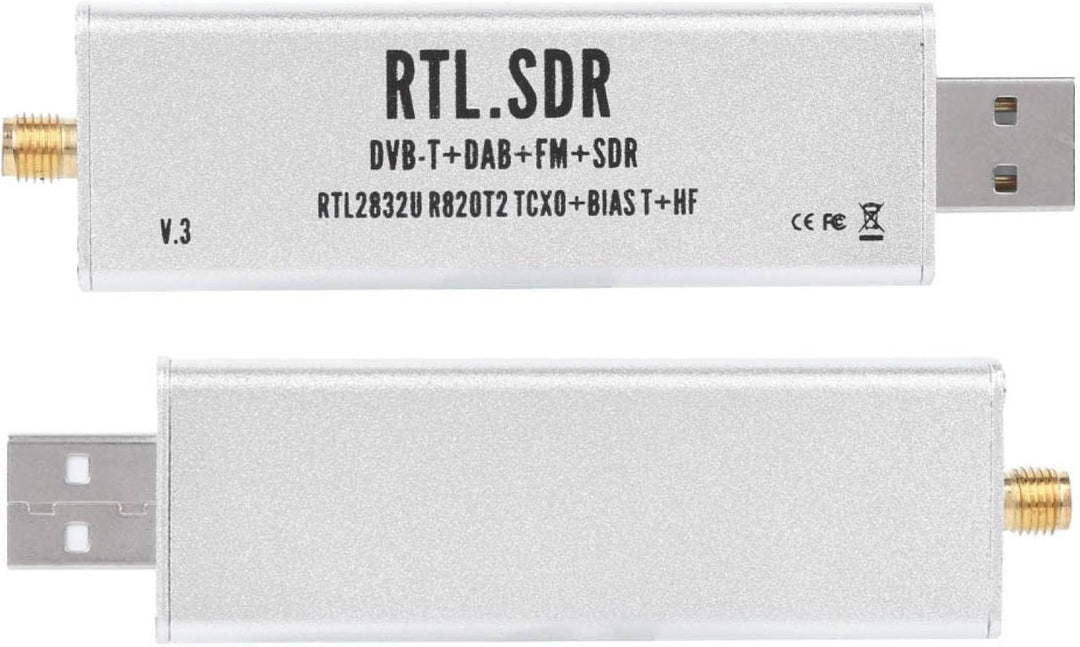 Elprico RTL SDR Stick, 0,1-MHz-1,7-GHz-Vollbandempfänger RTL SDR Funkkommunikationssystem-basiertes