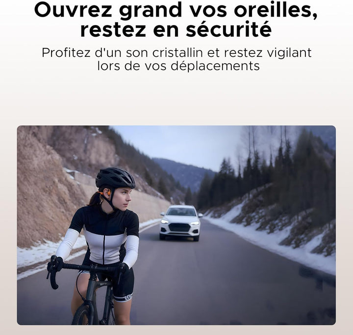 DOOGEE Knochenleitungskopfhörer IP68 Waterproof Swimming Headphones,10H Battery Life Sports Running