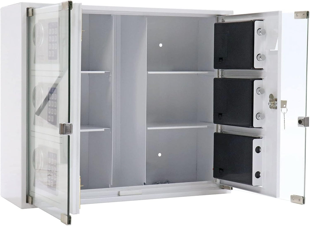 Profirst Schlüsselausgabe Partras 6000 Outdoor Elektronikschloss weiss Kunststoffscheibe (HxBxT) 474