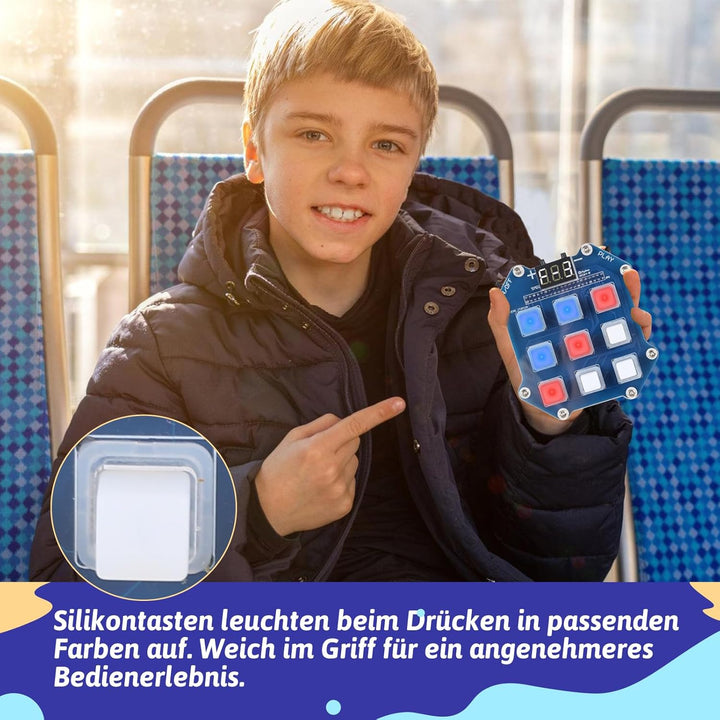 DIY Lötbausatz, 3-in-1 Elektronik Bausätze Mint Elektron Lötprojekt für Studierende und Hobbyelektro