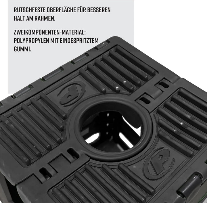 Polisport Ständer faltbar schwarz 8981500007, Schwarz