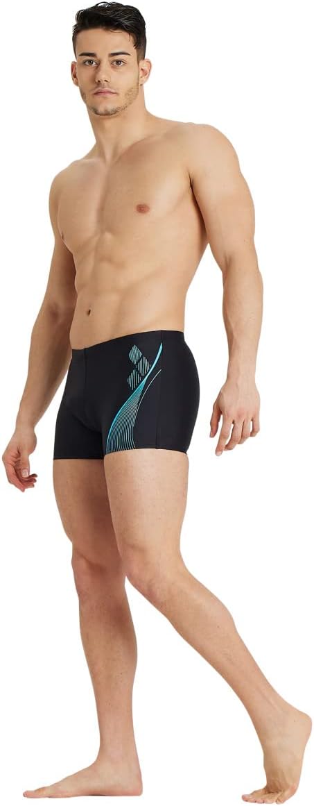 Arena Herren Men's Swim Short Graphic Badehosen Shorts (1er Pack) 4 Black-martinica, 4 Black-martini