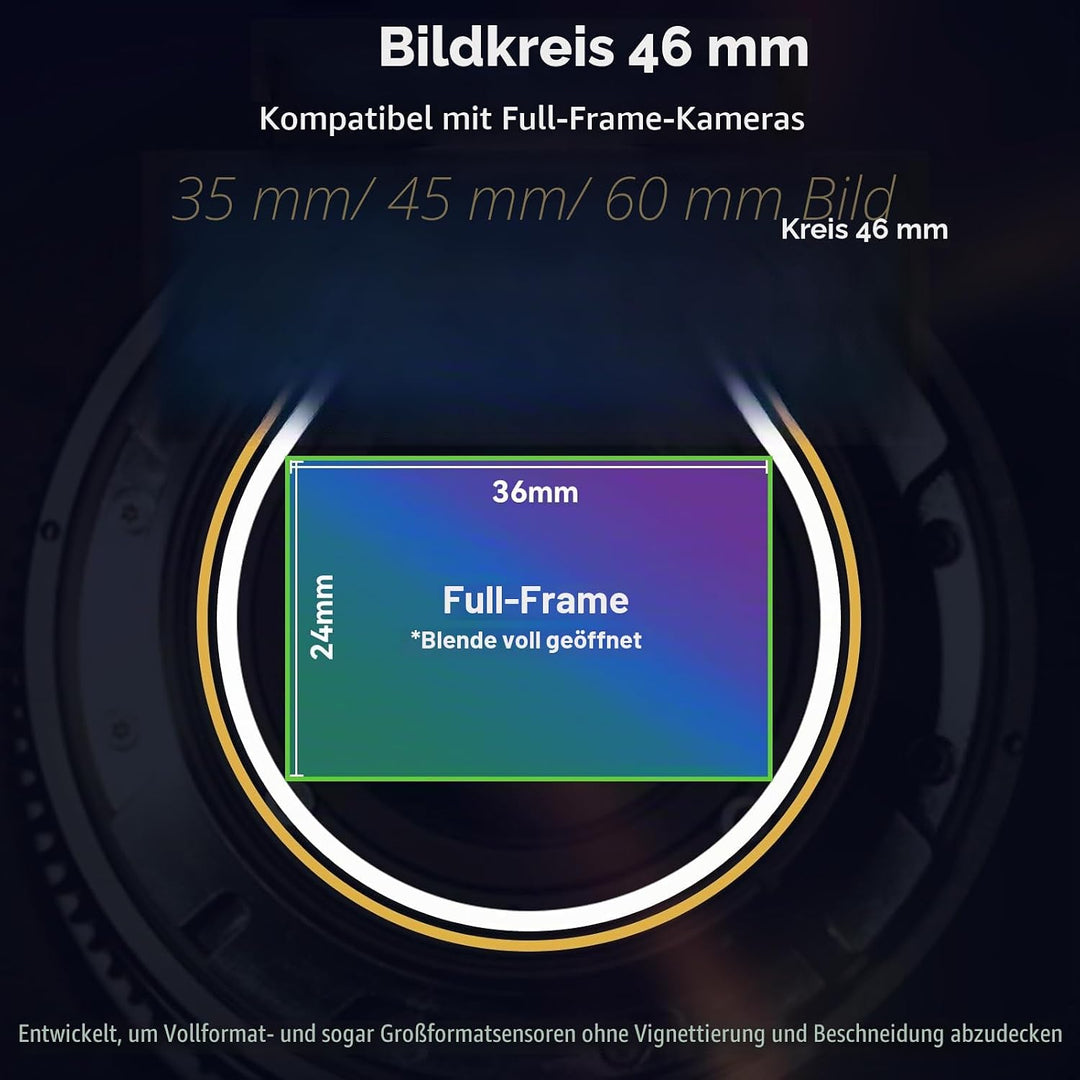 SIRUI IronStar T1.9 1.5X Anamorphotisches Cine-Objektiv: 35mm Kinoobjektiv mit manuellem Fokus und n