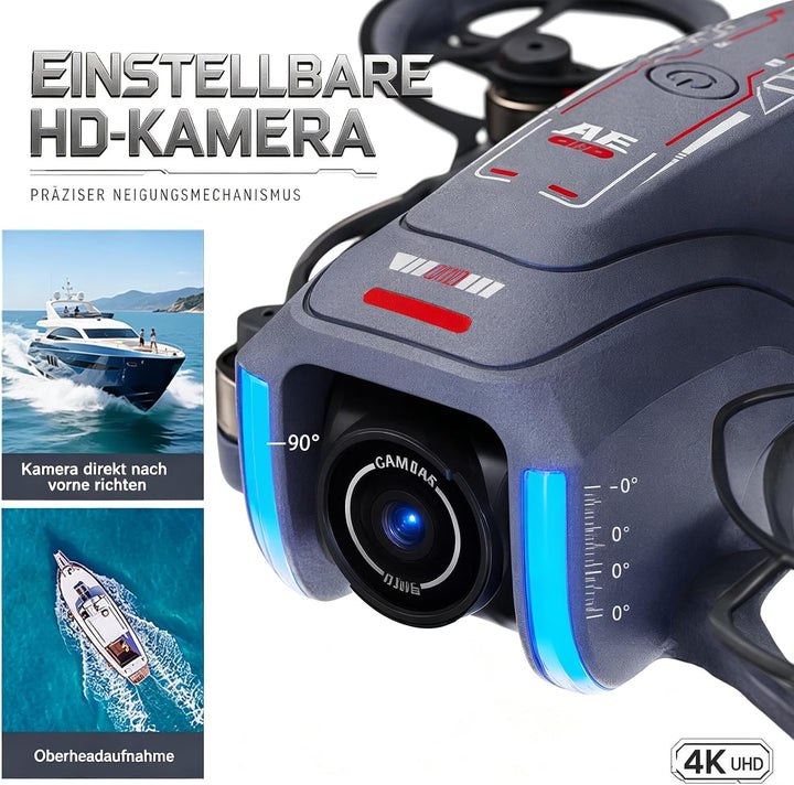 Drone with Camera, 4.5-inch Screen Remote Control, Smart Obstacle Avoidance, 90-Degree Adjustable Ca