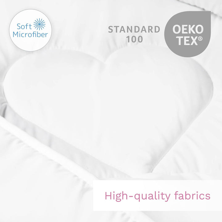 Baby Comfort Gestepptes Kleinkind-Bettwäsche-Set, 4 Tog und flaches Kissen, 80 x 70 cm (12 Monate +)