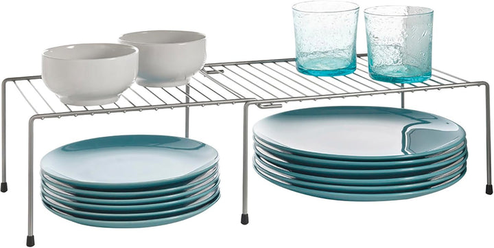 Metaltex Adapto Schrankeinsatz, Polytherm, Silber, 24 x 15 x 33-57 cm
