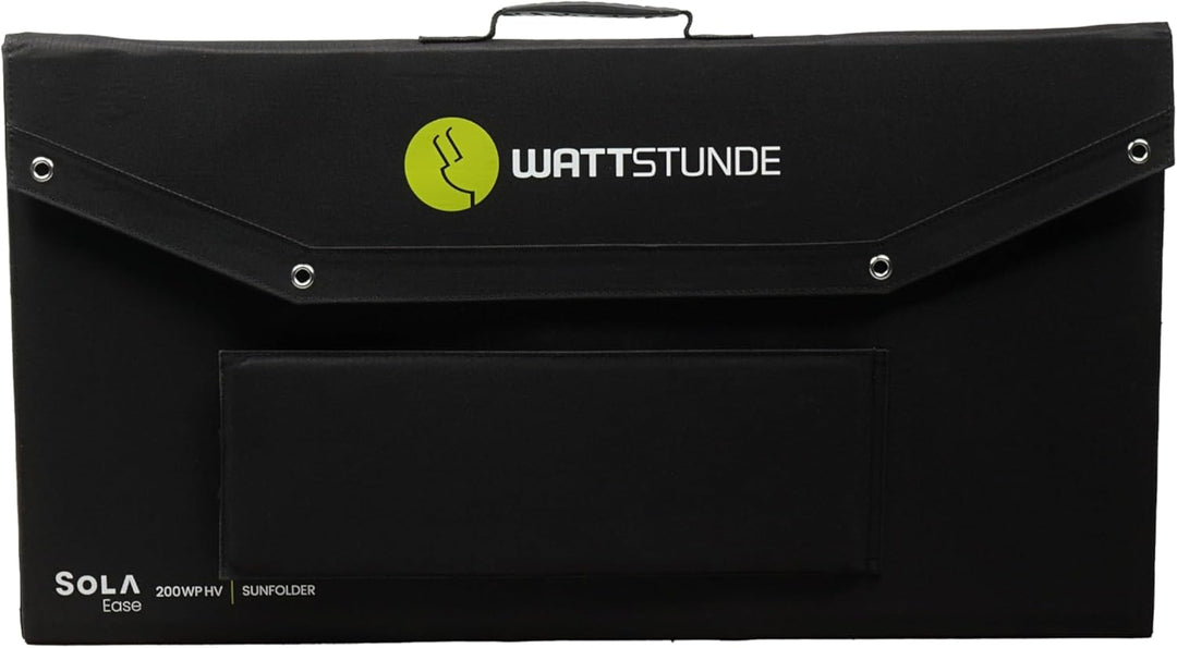 WATTSTUNDE Sunfolder Solartasche - Mobiles 12V Outdoor Solarpanel - faltbares Solarmodul (180 W), 18