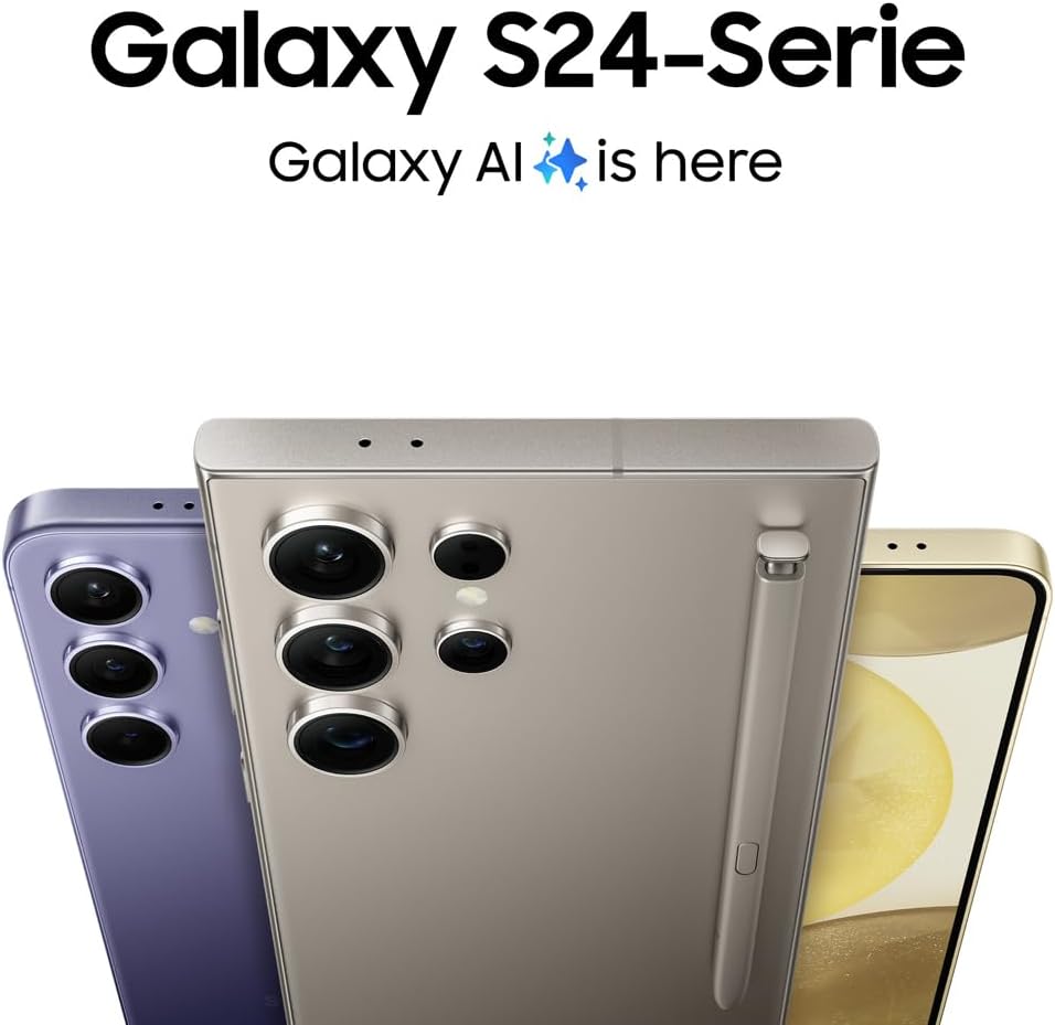 Samsung Galaxy S24 AI Smartphone, 8 GB RAM, 256 GB Speicher, Cobalt Violet, 3 Jahre Herstellergarant