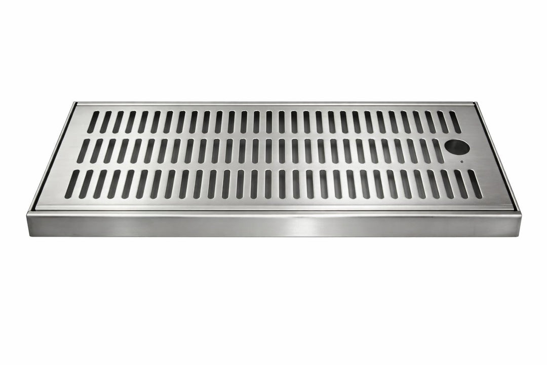 Tropfblech zum Auflegen 2 Teilig aus Edelstahl 500x200x27mm