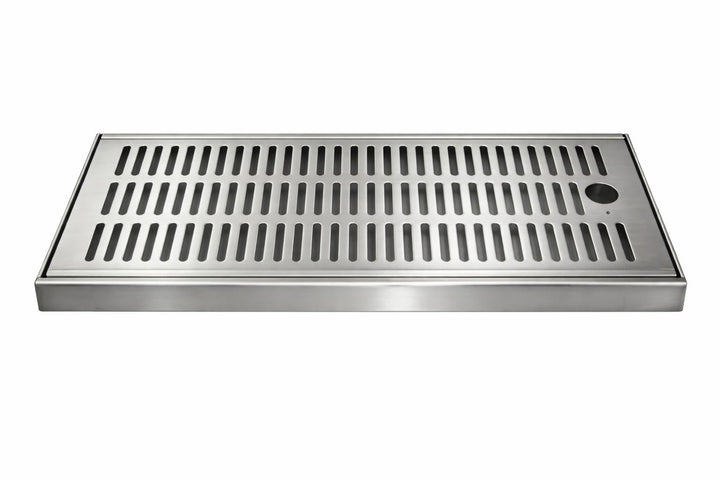 Tropfblech zum Auflegen 2 Teilig aus Edelstahl 500x200x27mm