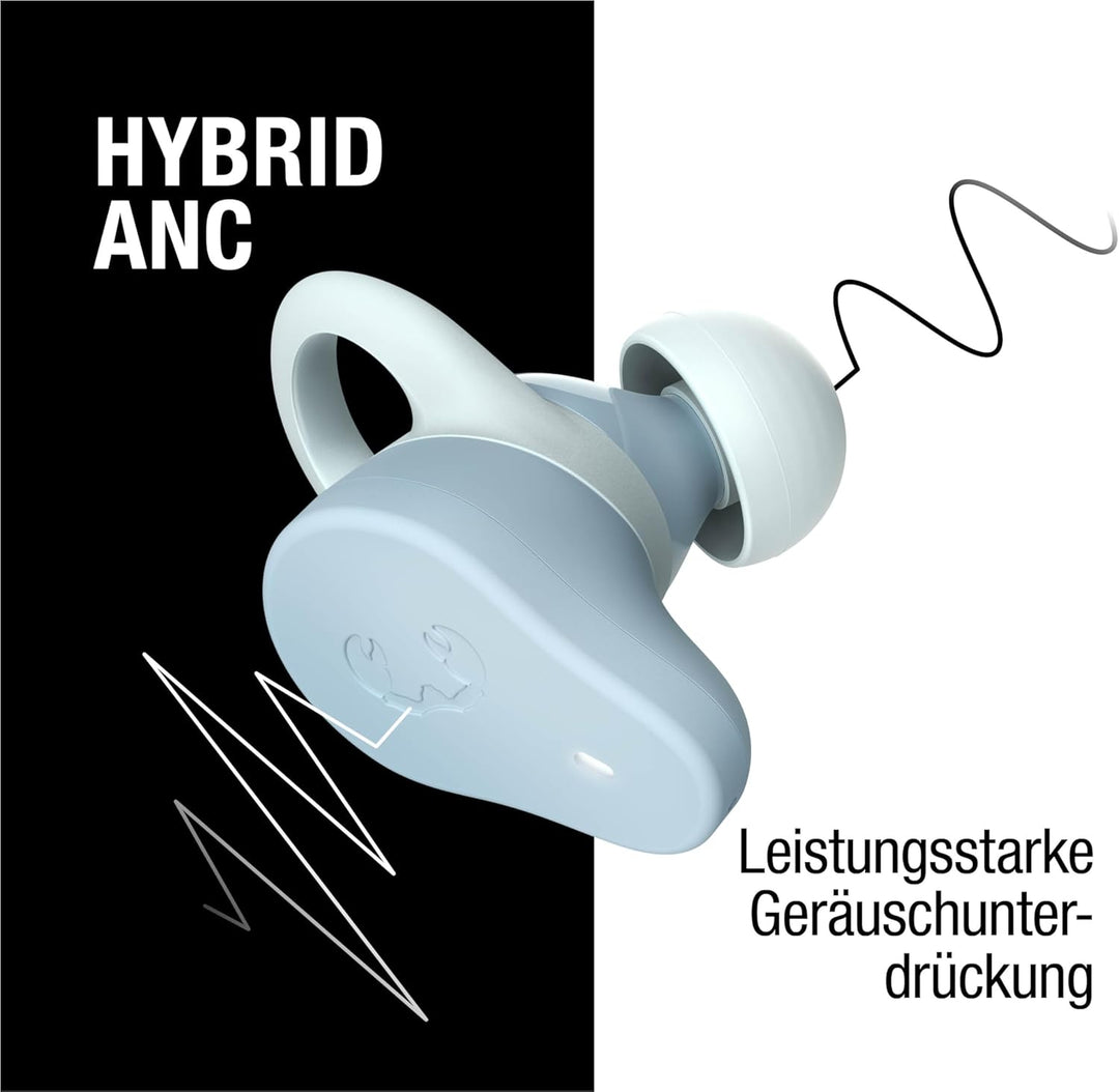 Fresh 'n Rebel Twins Rush, Bluetooth Kopfhörer Sport In-Ear mit Hybrid aktiver Noise Cancelling, Amb