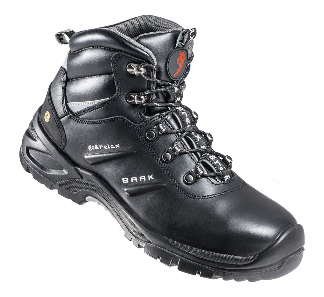 BAAK Sicherheitshochschuhe S3 "Harrison" Industrial Extraweit- Go&Relax. 1 Stück. 45. Schwarz. 7316X