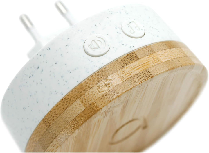 AVIDSEN Bamboo Funk Türklingel, umweltfreundlich, Bambus/recycelter Kunststoff, ohne Batterien, 150
