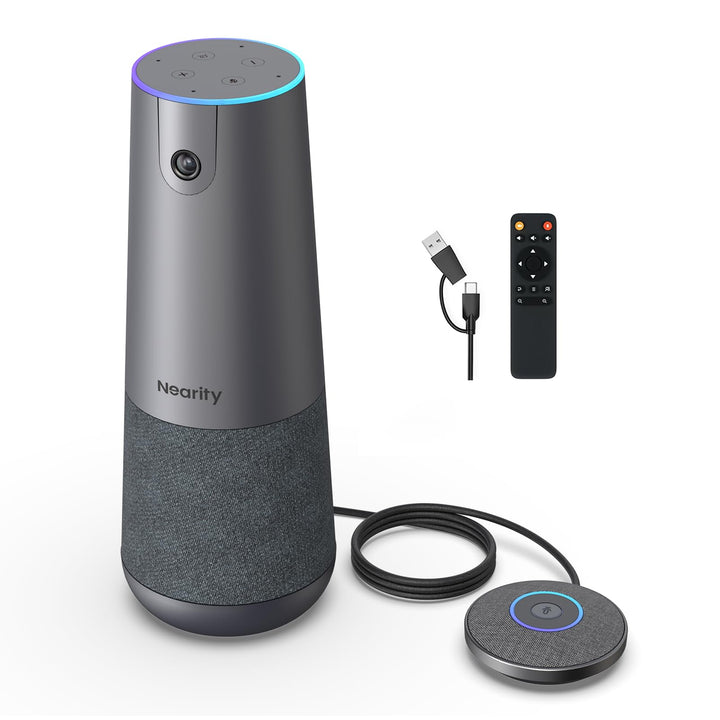 NEARITY 120 Max 4K FHD Videokonferenz Webcam mit Mikrofon und Lautsprecher, 8MP CMOS/120° Ultraweitw