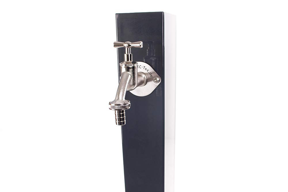 KTC Tec TRINKWASSER Wassersäule TSQG 950 Anthrazit, Wasserzapfsäule Wasserzapfstelle Gartenzapfstell