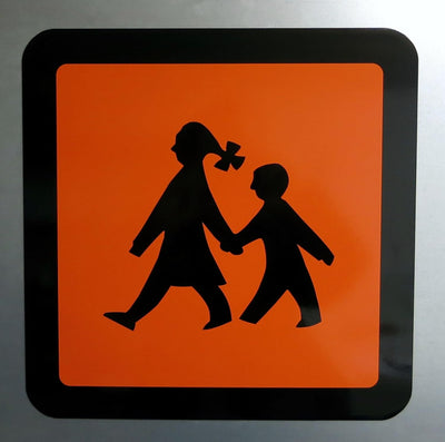 LOHOFOL Magnetschild Schulbus | Schulbusschild Warntafel Schulbustafel Magnettafel Schild magnetisch