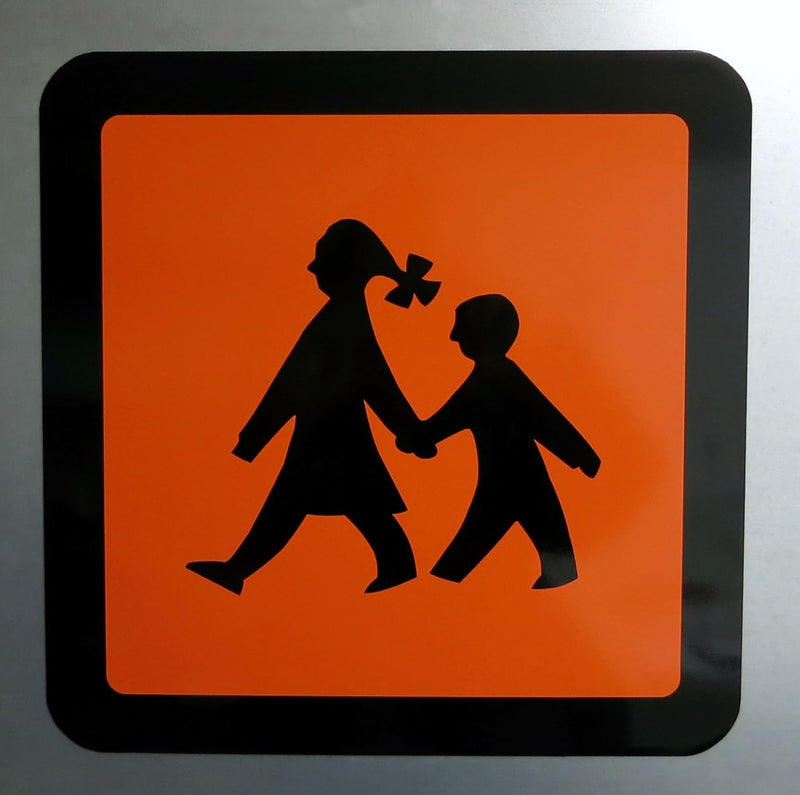 LOHOFOL Magnetschild Schulbus | Schulbusschild Warntafel Schulbustafel Magnettafel Schild magnetisch