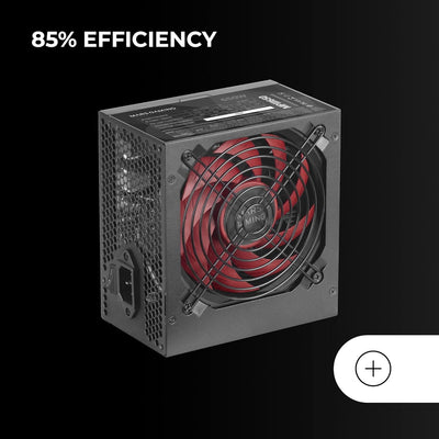 Mars Gaming MPIII650, PC ATX 650W Netzteil, 5 Jahre Garantie, Silent AI-RPM Technologie, 85% Wirkung