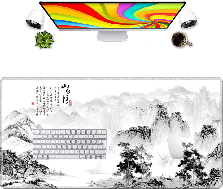 LL-COEUR Grosse Gaming Laptop Mauspad PC Tastatur Mausmatte XXL Schreibtischunterlage Büro Desk Pad