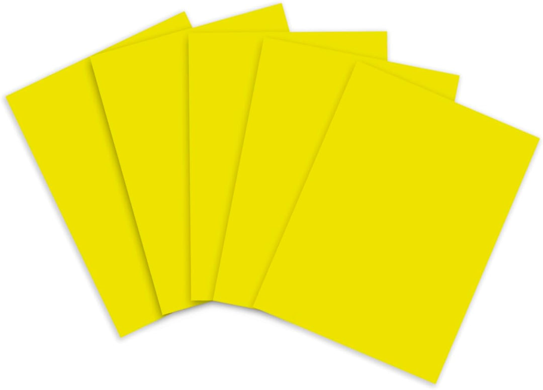 Clairefontaine 93821C - Packung mit 25 Bögen in Neonfarben, 60x80cm, 90g, Zitronengelb 60 x 80 cm 25
