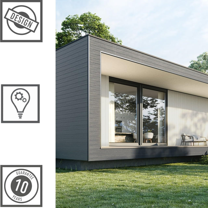 VOX KERRAFRONT Aussenecke 3M für Fassadenpaneele, 3M, Weiss, Hochwertige, pflegeleichte PVC-Paneele