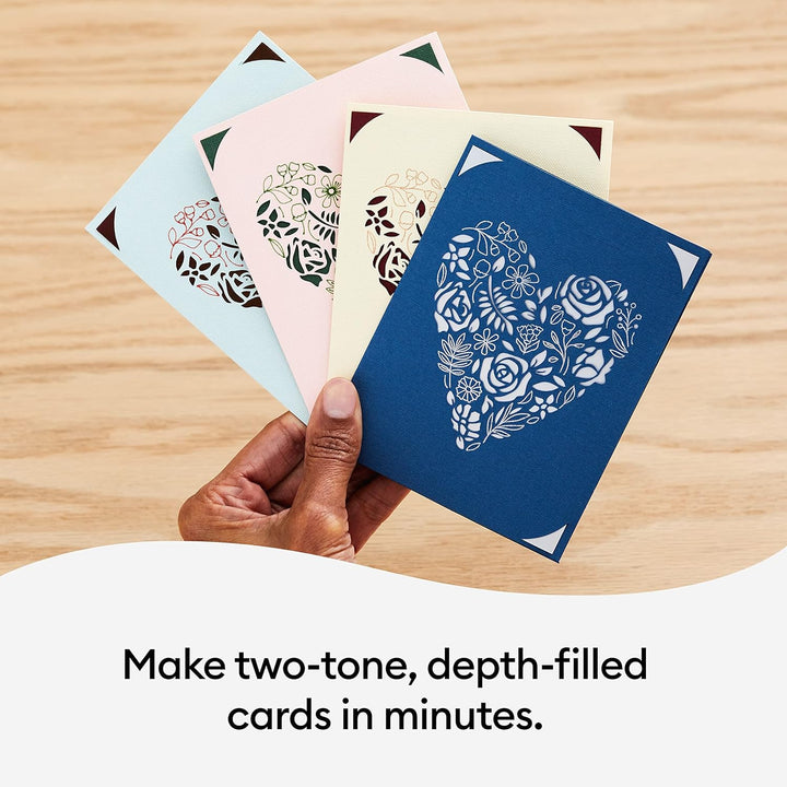 Cricut Insert Cards | Glitz & Glam | 12,1 cm x 12,1 cm (Cricut -Grösse S40) | 35-Pack | Zur Verwendu